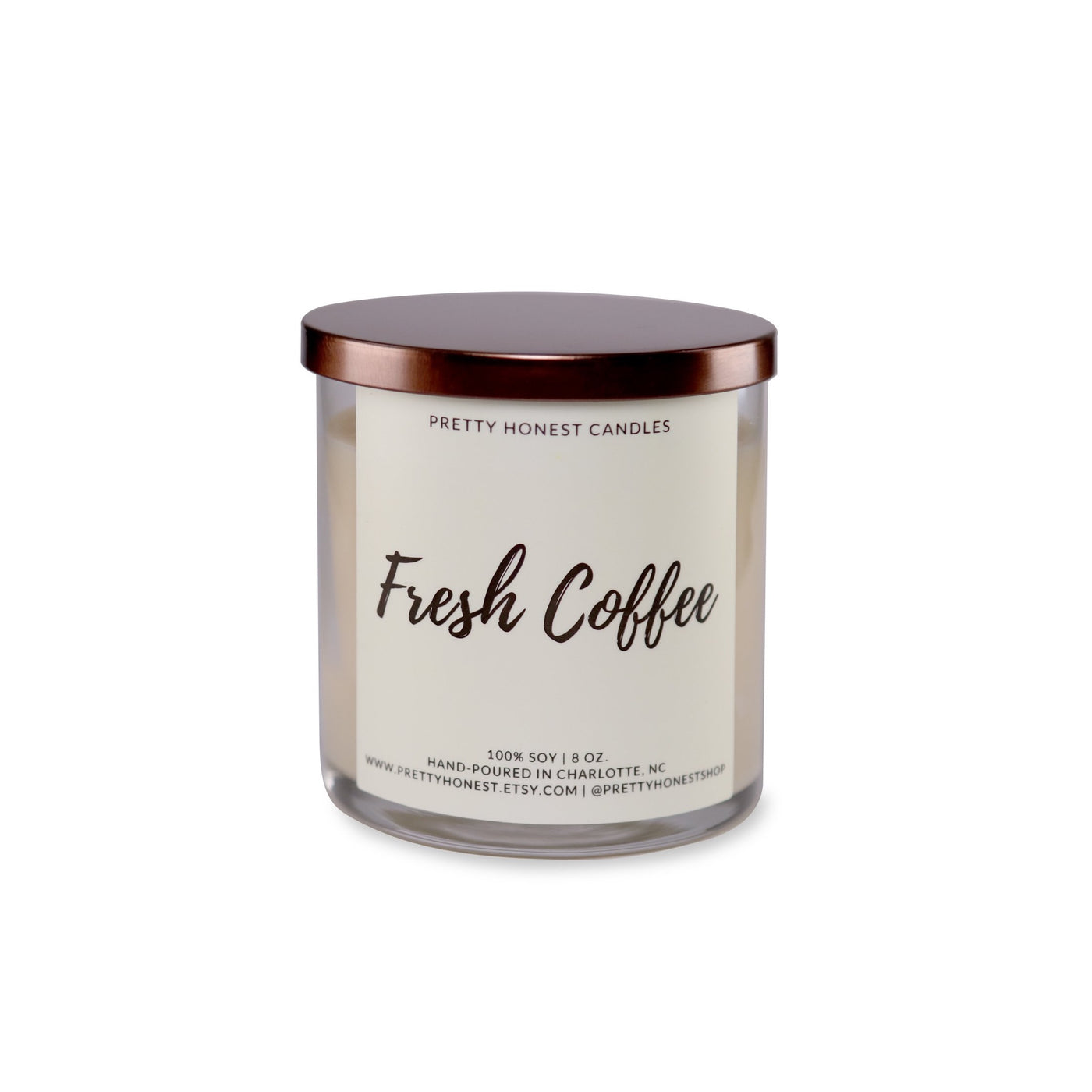 Fresh Coffee Soy Candle - Pretty Honest Candles