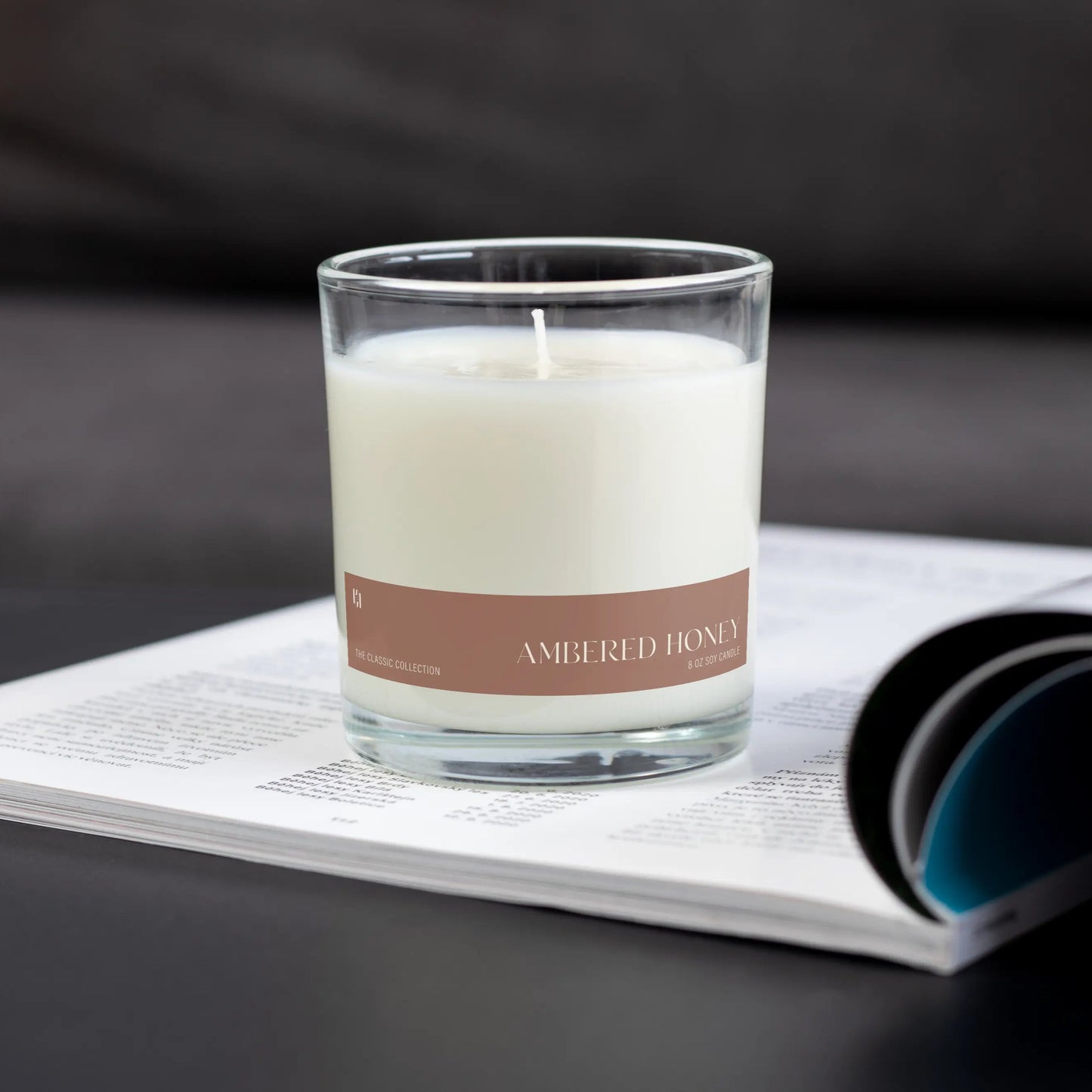 ambered honey candle