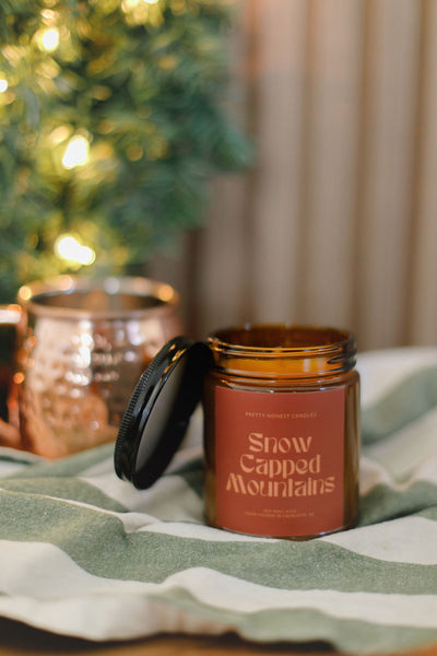 Snow Capped Mountains Candle