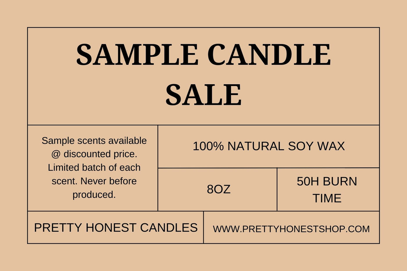 Sample Candle Sale