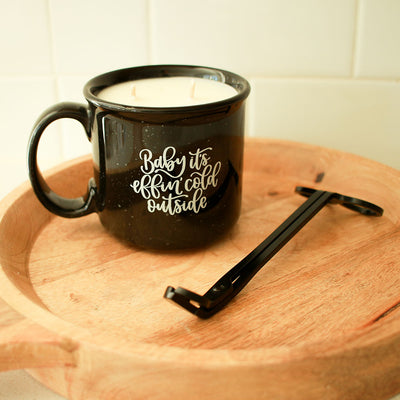 Baby It's Effin' Cold Outside Mug Candle