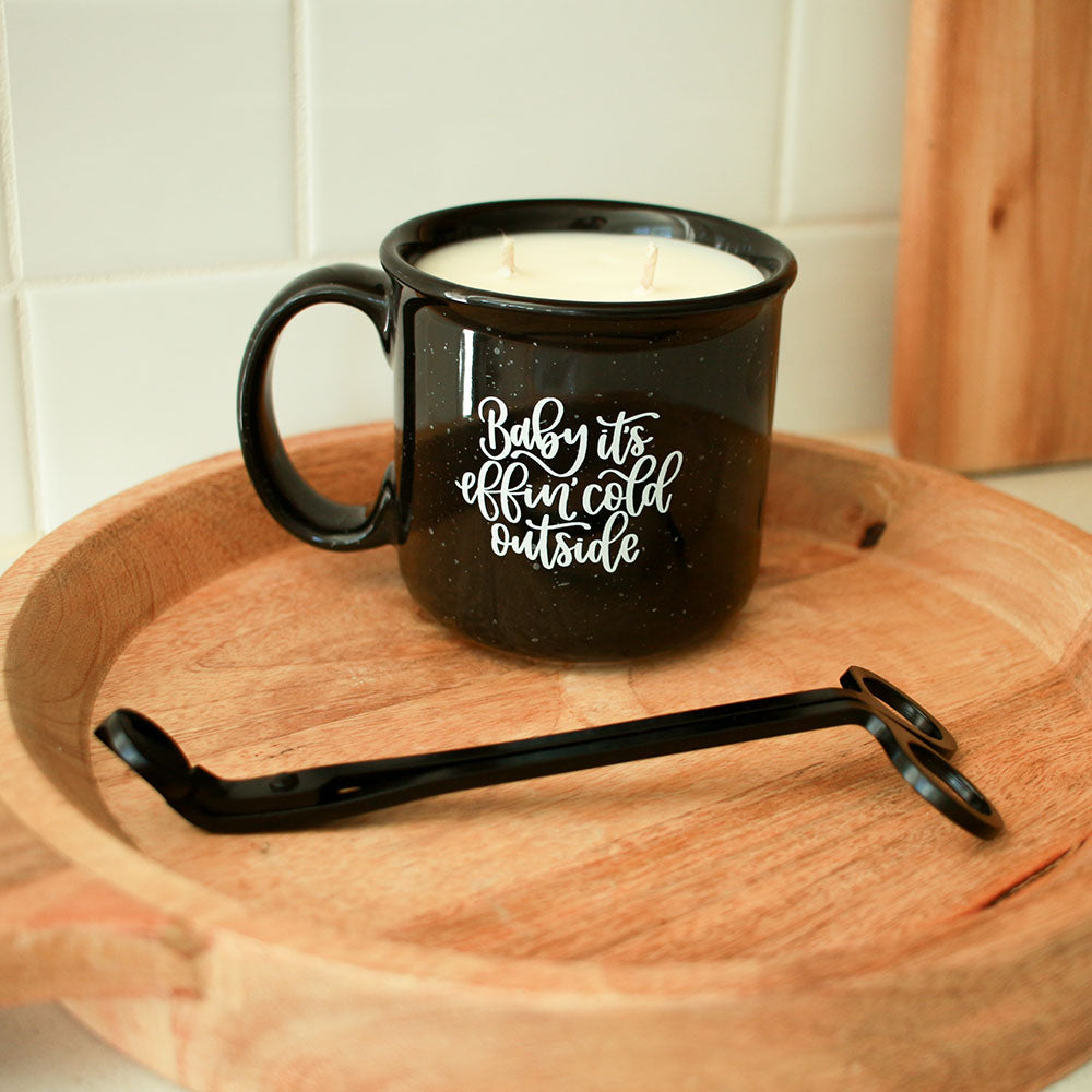 Baby It's Effin' Cold Outside Mug Candle