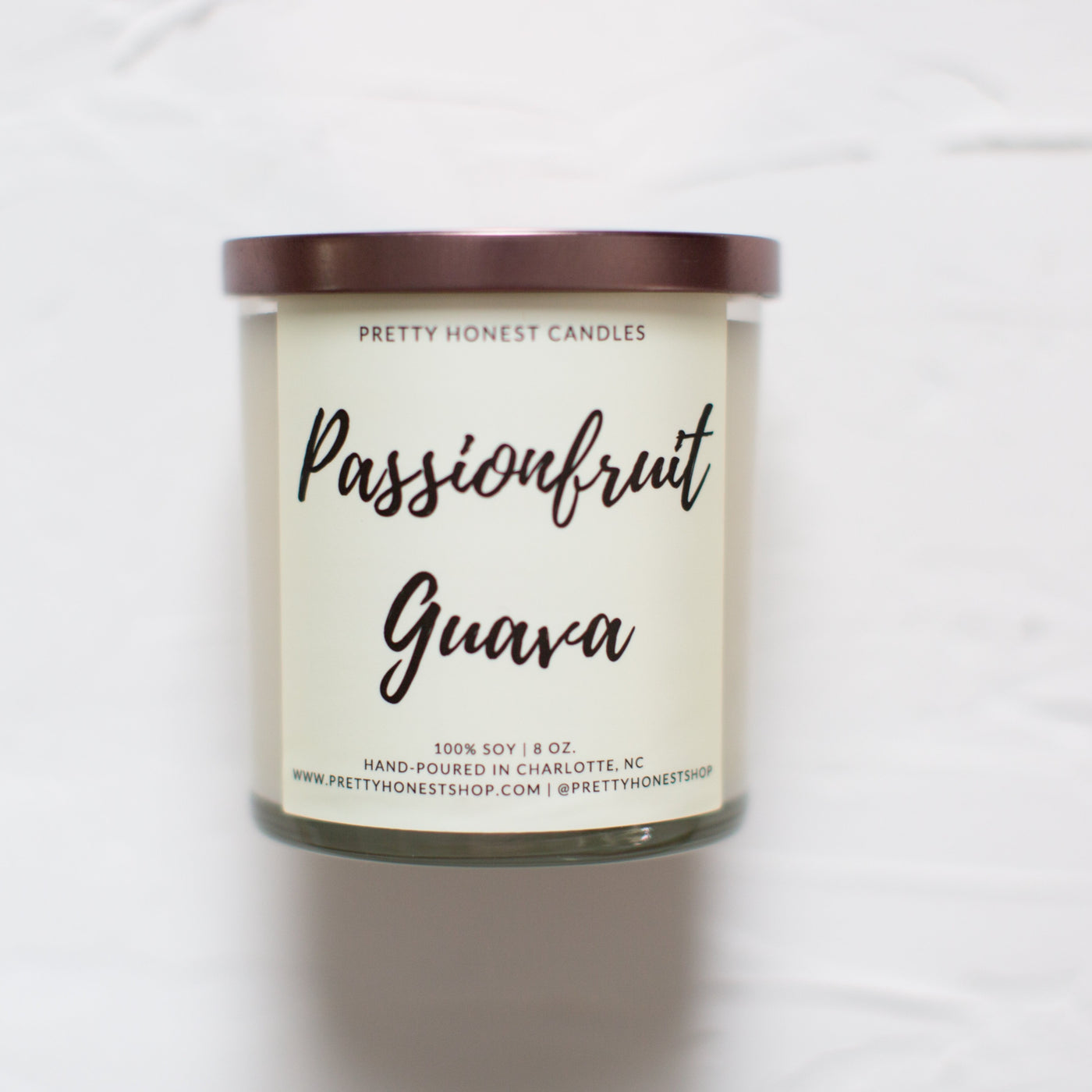 Passionfruit Guava Soy Candle - Pretty Honest Candles
