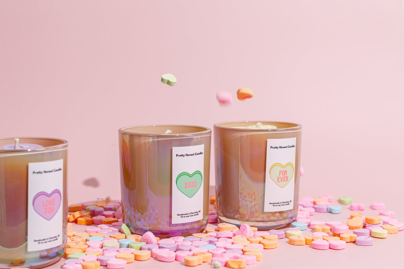 XOXO Candy Heart Soy Candle