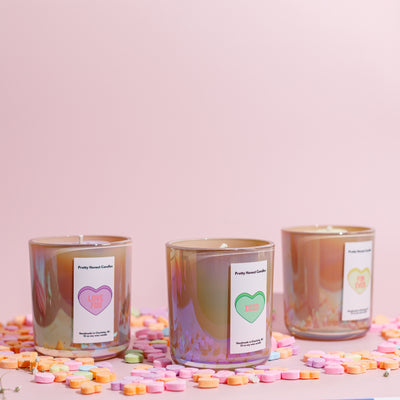 Love You Candy Heart Soy Candle