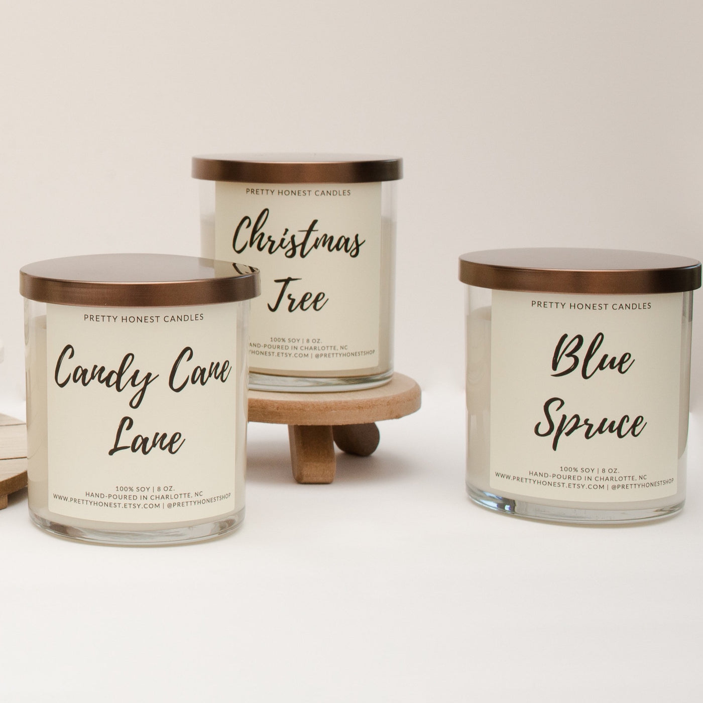 Blue Spruce Soy Candle - Pretty Honest Candles