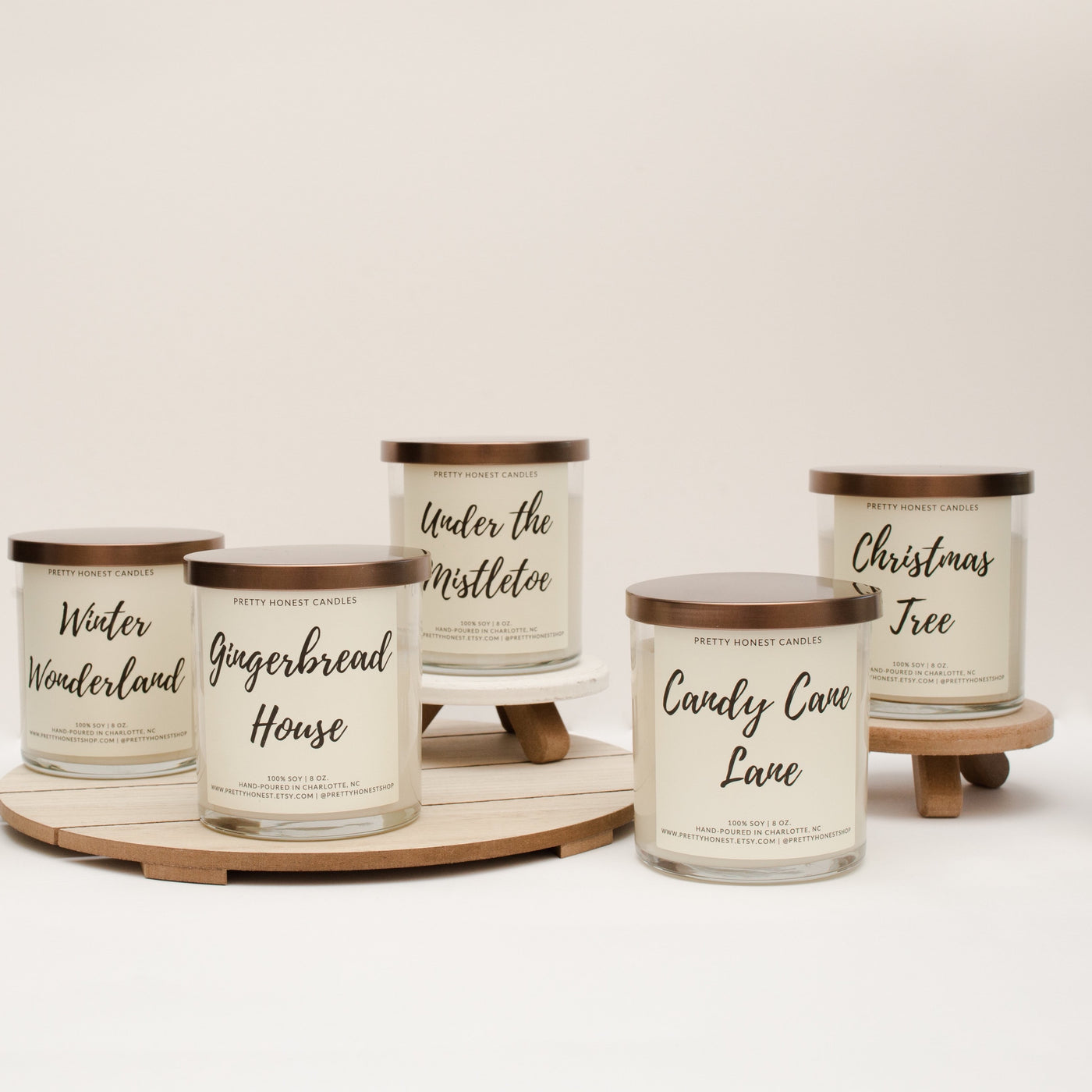 Christmas Tree Soy Candle - Pretty Honest Candles