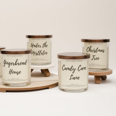 Candy Cane Lane Soy Candle - Pretty Honest Candles