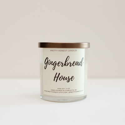 Gingerbread House Soy Candle - Pretty Honest Candles