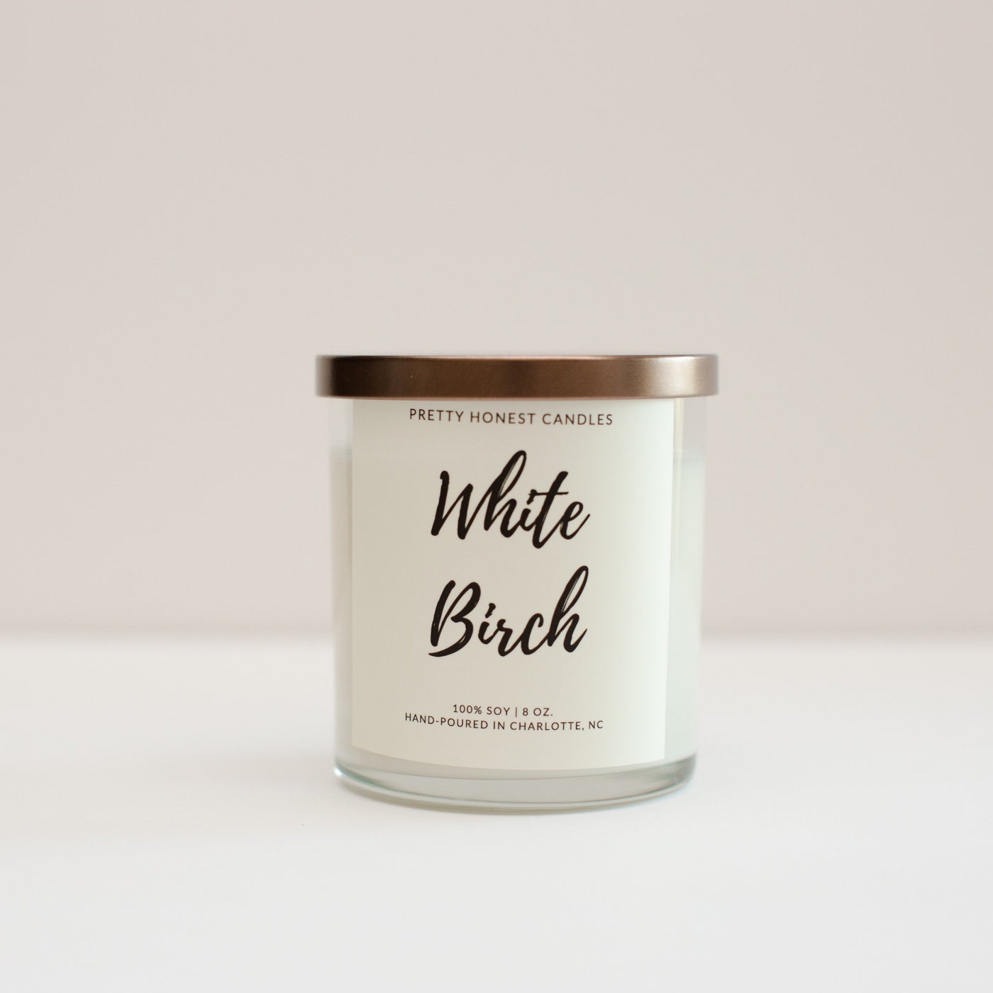 White Birch Soy Candle - Pretty Honest Candles
