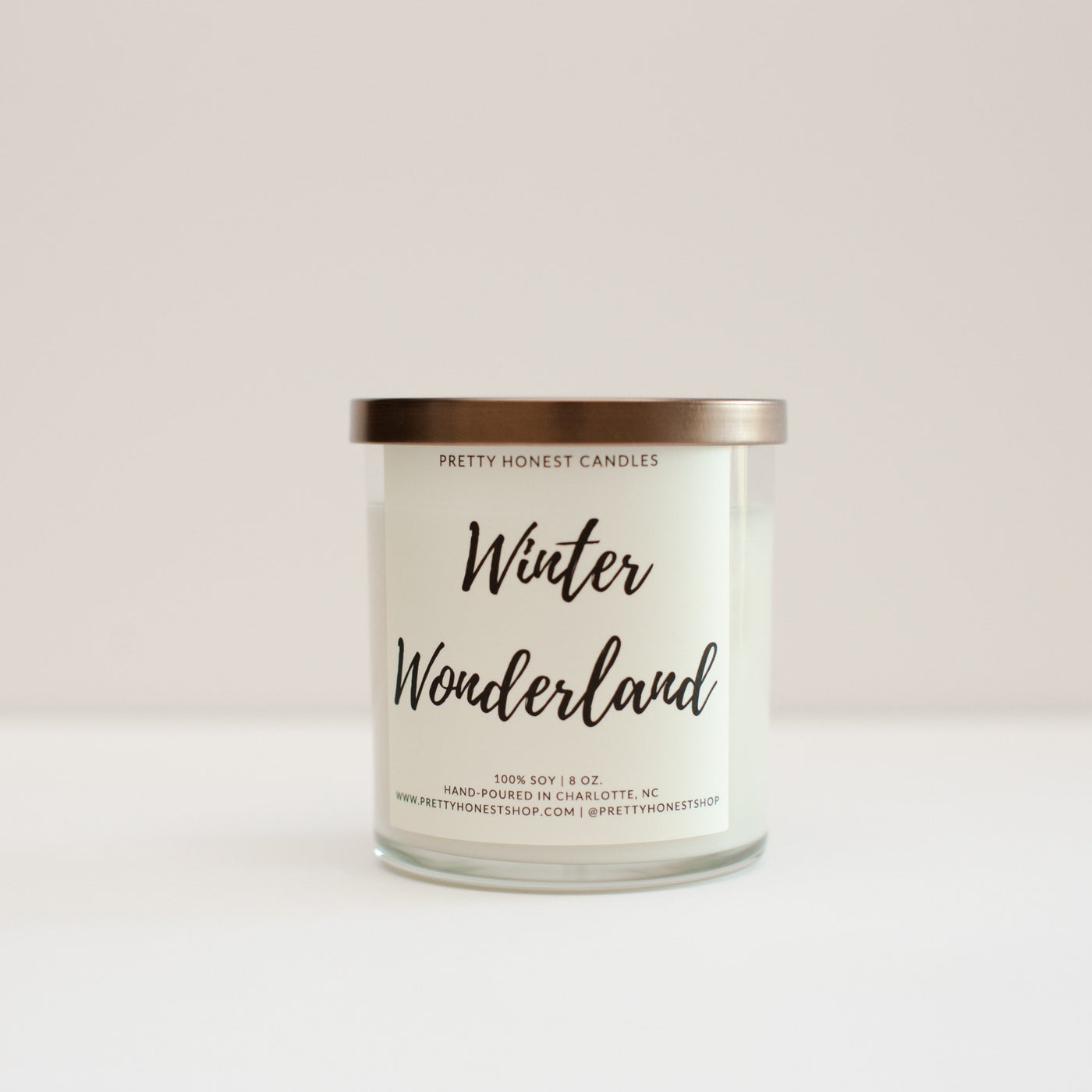 Winter Wonderland Soy Candle - Pretty Honest Candles