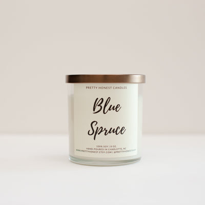 Blue Spruce Soy Candle - Pretty Honest Candles