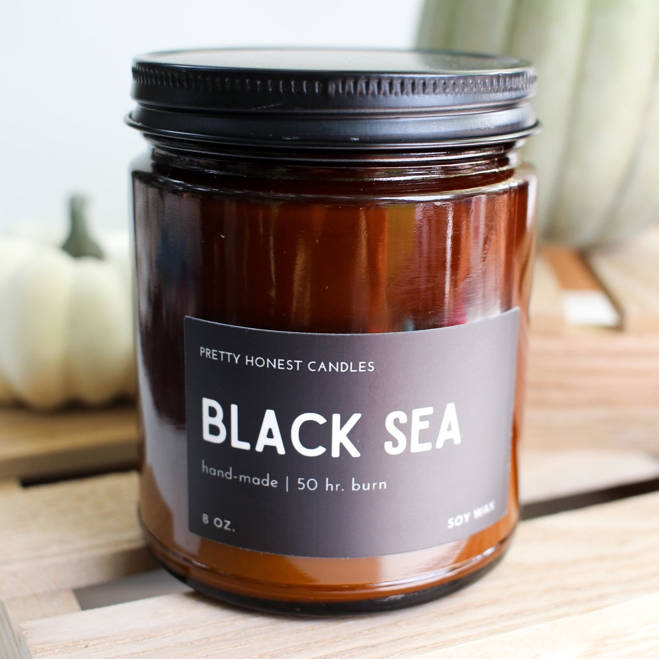 Black Sea Soy Candle - Pretty Honest Candles