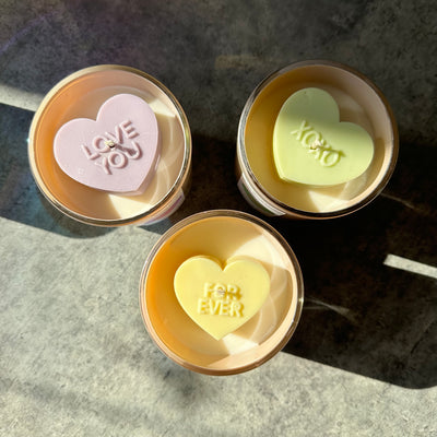 XOXO Candy Heart Soy Candle
