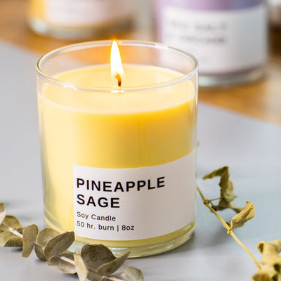 Pineapple Sage Pastel Soy Candle
