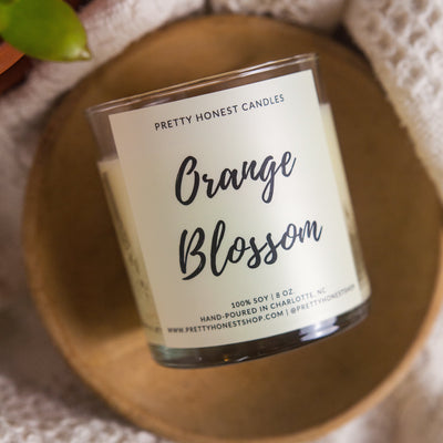 Orange Blossom Soy Candle - Pretty Honest Candles