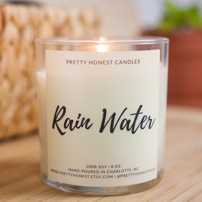Rain Water Soy Candle - Pretty Honest Candles