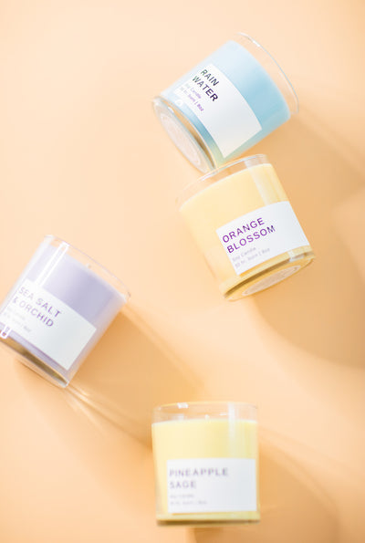 Rain Water Pastel Soy Candle